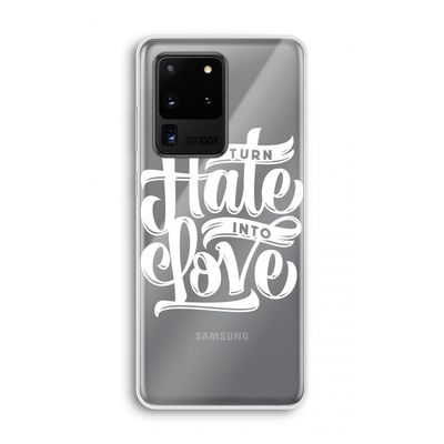 Turn hate into love: Samsung Galaxy S20 Ultra Transparant Hoesje