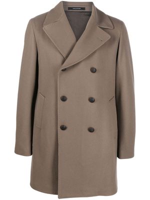 Tagliatore manteau court à boutonnière croisée - Marron