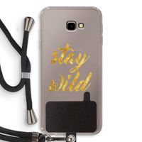 Stay wild: Samsung Galaxy J4 Plus Transparant Hoesje met koord