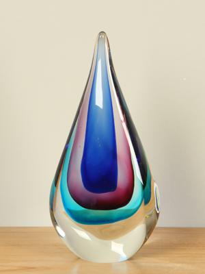 Blauw/paarse druppel, 20 cm