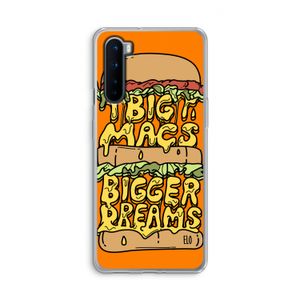 Big Macs Bigger Dreams: OnePlus Nord Transparant Hoesje