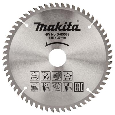 Makita Cirkelzaagblad voor Multimaterial | Standaard | Ø 185mm Asgat 30mm 60T - D-65589