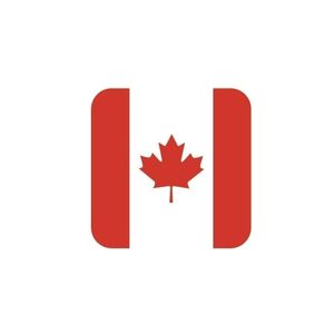 45x Onderzetters voor glazen met Canadese vlag   -
