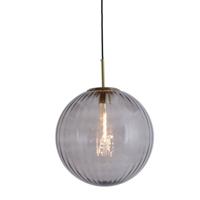 Hanglamp Magdala lichtgrijs + goud XL