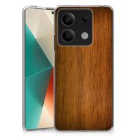 Xiaomi Redmi Note 13 5G Bumper Hoesje Donker Hout