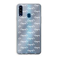 Wimpers: Samsung Galaxy A20s Transparant Hoesje