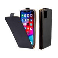 Business stijl verticale Flip TPU lederen draagtas met kaartsleuf voor iPhone11 (zwart)