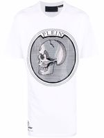 Philipp Plein t-shirt Outline Skull à ornements en cristal - Blanc