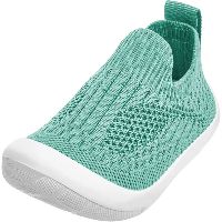 Playshoes pantoffels gebreid uni mintgroen-20