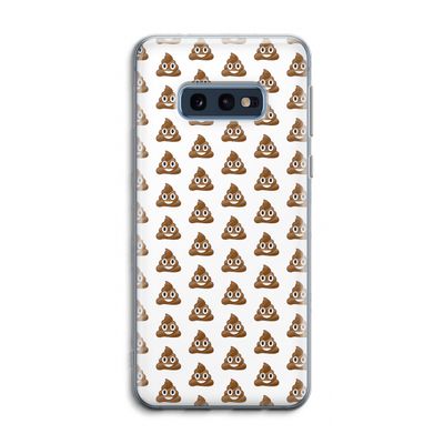 Poop emoji: Samsung Galaxy S10e Transparant Hoesje