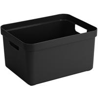 Sunware opbergbox Sigma - kunststof - 32 liter - zwart - opberg dozen/bakken
