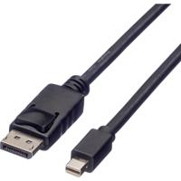 ROLINE DisplayPort kabel, DP M - Mini DP M, zwart, 3 m - thumbnail