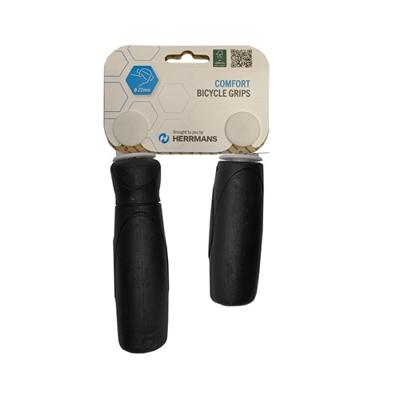 Herrmans handvatten grip ergo, z wart. lengte: 120/90mm