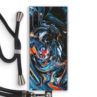 Black Unicorn: Samsung Galaxy Note 10 Plus Transparant Hoesje met koord
