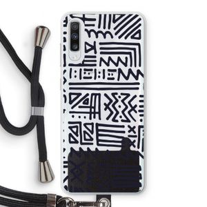 Marrakech print: Samsung Galaxy A70 Transparant Hoesje met koord