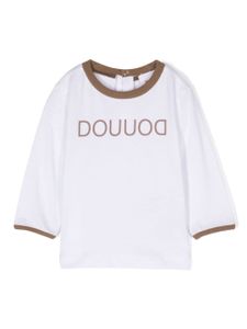 Douuod Kids t-shirt en coton à logo imprimé - Blanc