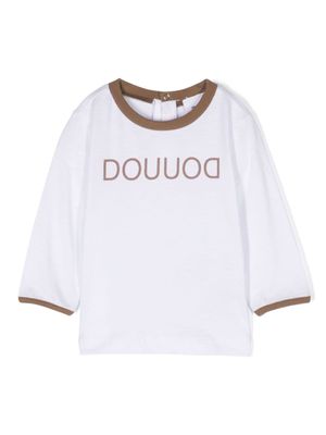 Douuod Kids t-shirt en coton à logo imprimé - Blanc