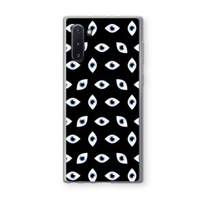 Eyes pattern: Samsung Galaxy Note 10 Transparant Hoesje