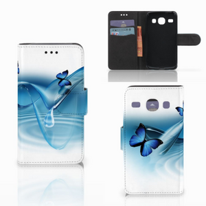 Samsung Galaxy Core i8260 Telefoonhoesje met Pasjes Vlinders