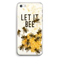 Let it bee: iPhone 5 / 5S / SE Transparant Hoesje