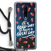 Don't forget to have a great day: OnePlus 7 Pro Transparant Hoesje met koord