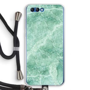 Groen marmer: Honor 10 Transparant Hoesje met koord