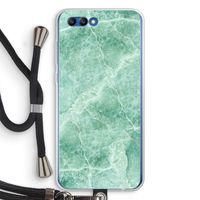 Groen marmer: Honor 10 Transparant Hoesje met koord