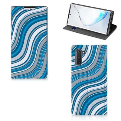 Samsung Galaxy Note 10 | Hoesje met Magneet | Waves Blue