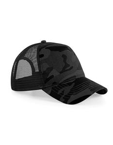 Beechfield CB694 Camo Snapback Trucker - Midnight Camo/Black - One Size