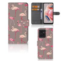 Xiaomi Redmi Note 12 4G | Telefoonhoesje | Met pasjeshouder | Flamingo