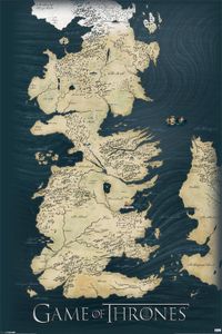 Game Of Thrones Poster World Map 61x91.5cm