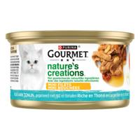 Gourmet Nature&apos;s Creations met tonijn nat kattenvoer (blik 85 gr) 24 x 85 g