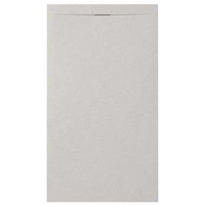 Zenon Essenza Minimal douchevloer - 160x100cm - antislip - antibacterieel - mineraalmarmer - rechthoek - Vertigo light (grijs) 400000000000044964