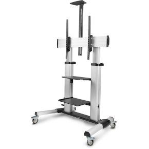 StarTech.com 1110C-MOBILE-TV-CART tv-bevestiging 2,54 m (100 ) Zwart, Zilver