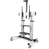 StarTech.com 1110C-MOBILE-TV-CART tv-bevestiging 2,54 m (100 ) Zwart, Zilver
