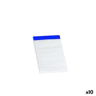 Schrijfblok ENRI Wit A6 80 Lakens 4 mm (10 Stuks)