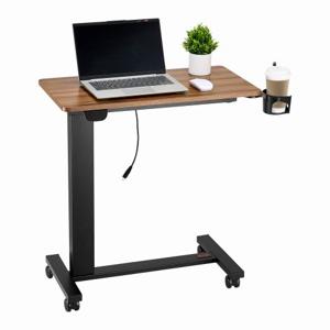 VEVOR Overbedtafel Mobiele bijzettafel Laptoptafel Hoogte verstelbaar Hout