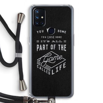 Life: OnePlus Nord N10 5G Transparant Hoesje met koord