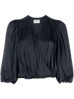 Zadig&Voltaire blouse drapée à col v - Noir - thumbnail