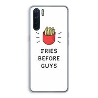 Fries before guys: Oppo A91 Transparant Hoesje