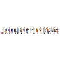 NOCH 16106 H0 Reizigers figuren Geverfd, Staand