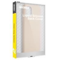Accezz Liquid Silicone Backcover met MagSafe iPhone 16 Pro Max Telefoonhoesje Beige