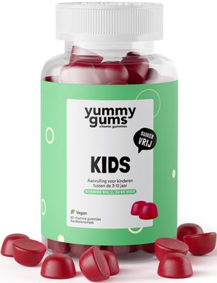 Yummygums Kids suikervrij - Complete multivitamine speciaal voor kinderen - Vegan gummies - B12 & B3