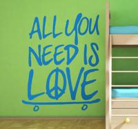 Sticker skate all you need is love