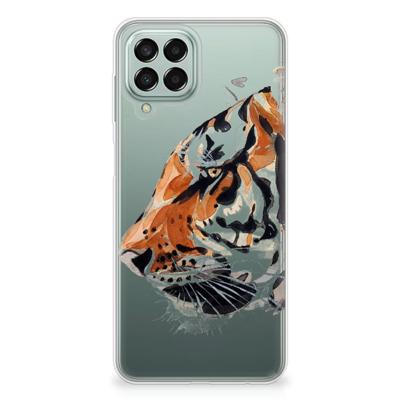 Smartphone hoesje Samsung Galaxy M33 Watercolor Tiger
