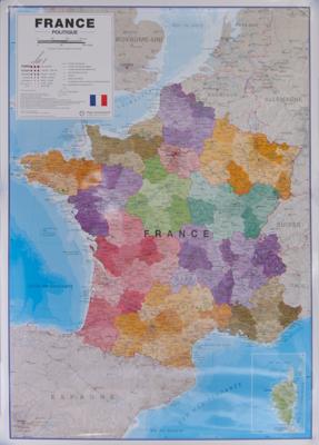 Wandkaart France Political Map | 118 x 84 cm | Maps International Wandkaart France Political Map | 118 x 84 cm | Maps International