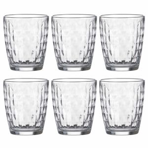 LAV water/drinkglazen Artemis - gedecoreerd glas - 9x stuks - 340 ml