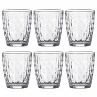 LAV water/drinkglazen Artemis - gedecoreerd glas - 9x stuks - 340 ml