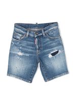 DSQUARED2 KIDS short en jean à effet usé - Bleu - thumbnail