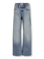 Kids ONLY zomer jeans broek meisjes - blauw, wide leg fit - Koghope Kids ONLY zomer jeans broek meisjes - blauw, wide leg fit - Koghope